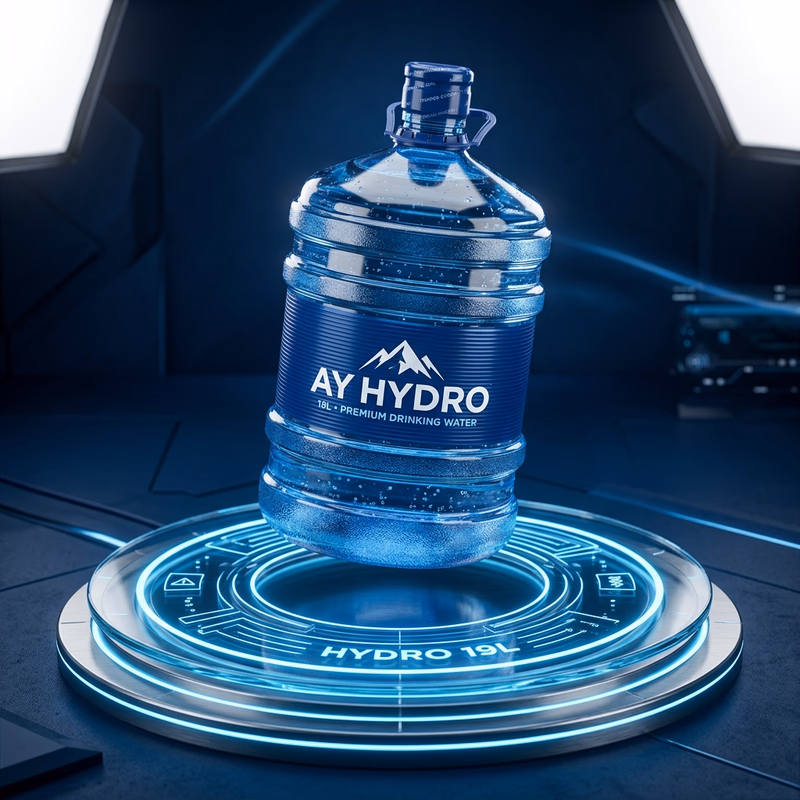 AY Hydro 19 Litre Bottle (Refill) 3D bottle render